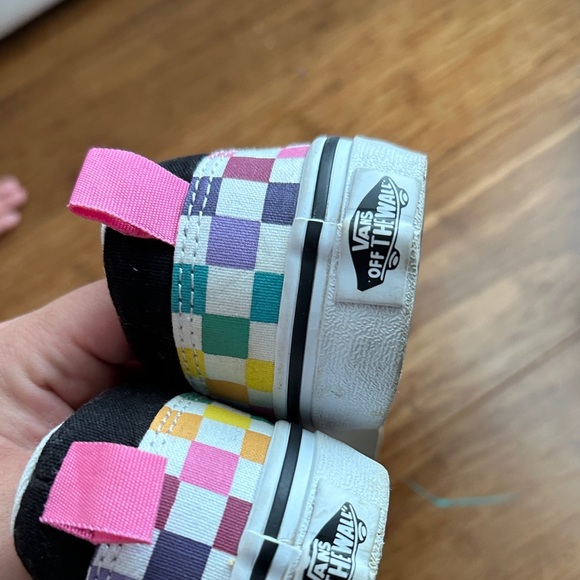 Vans Kids Colorful Checkered Slip-On Sneakers - Picture 5 of 5